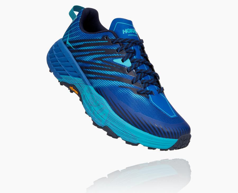 Hoka One One Spor Ayakkabı Erkek Mavi - Speedgoat 4 - AL8105326